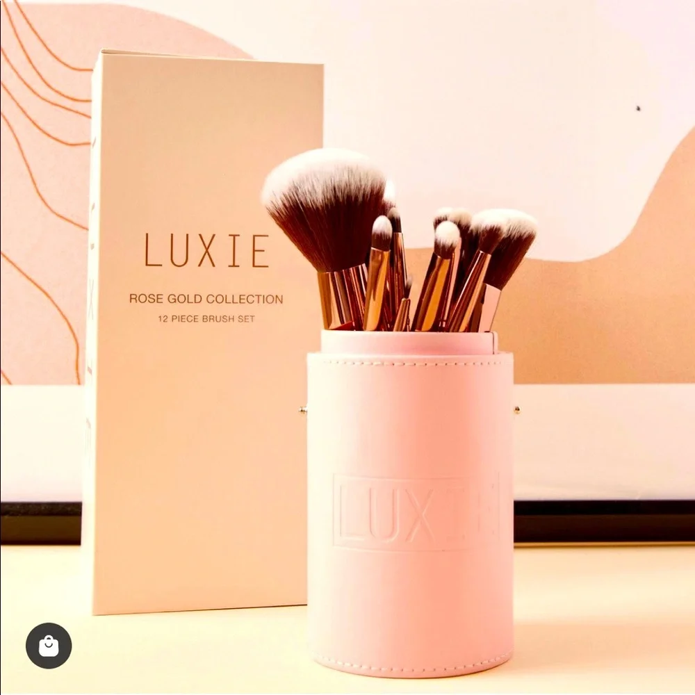✨ LUXIE SIGNATURE ROSE GOLD 12-PC BRUSH SET NEW